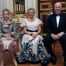 From the left: Princess Ragnhild, Mrs Lorentzen, Princess Astrid, Mrs Ferner and His Majesty King Harald. Published 10.02.2012 on the occasion of the Princess' 80th anniversary. Handoutbilde from the Royal Court. For editorial use only, not for sale. Photo: Sven Gj. Gjeruldsen / The Royal Court.  